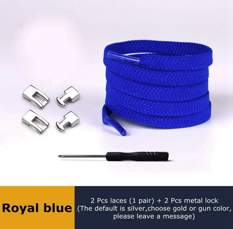 1 Second Quick Elastic Shoelaces Flat Shoe laces No Tie