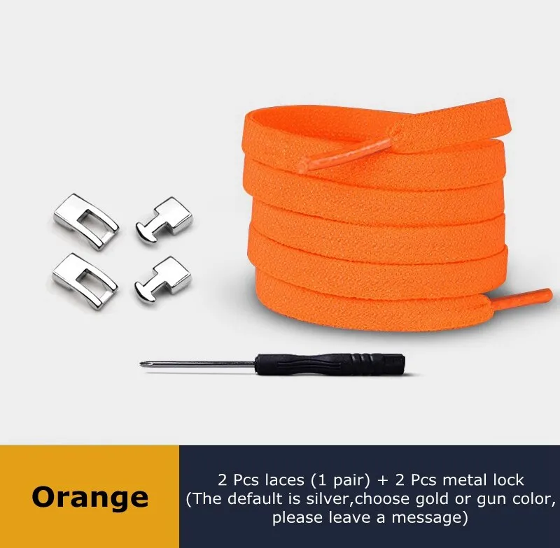 1 Second Quick Elastic Shoelaces Flat Shoe laces No Tie
