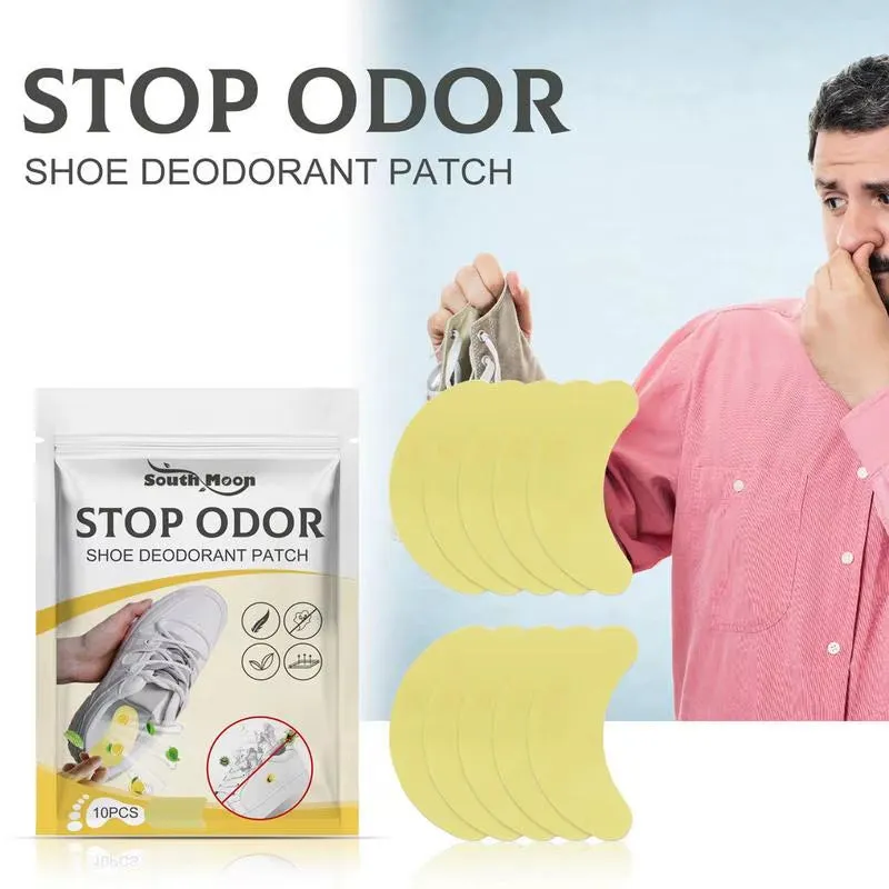 10Pcs Shoes Odor Remover Deodorant Patch Lemon Athlete'S Foot Soothing Insole Stickers Antibacterials Antiperspirant Foot Care