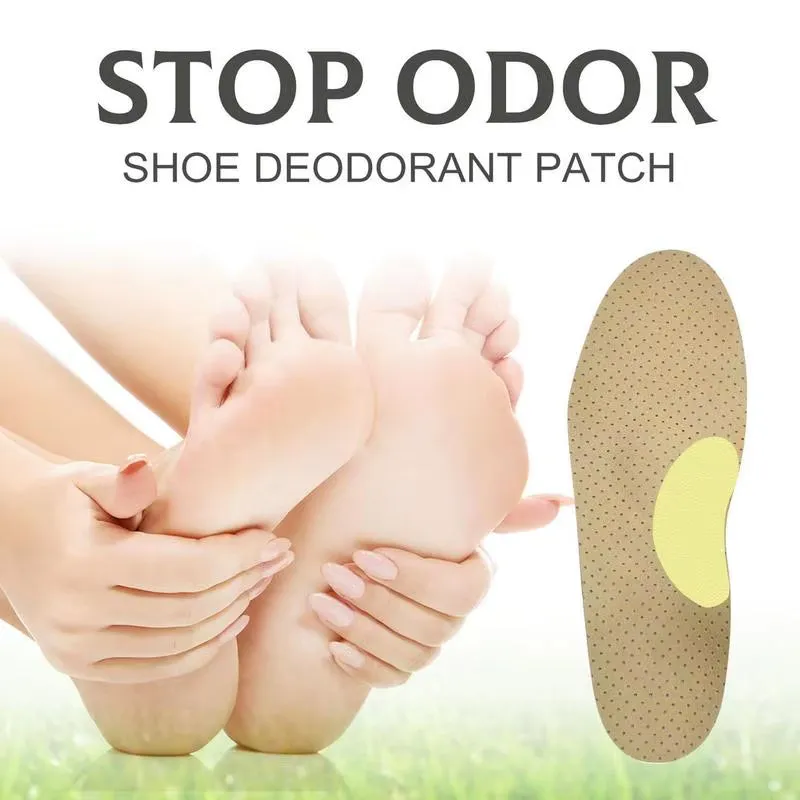 10Pcs Shoes Odor Remover Deodorant Patch Lemon Athlete'S Foot Soothing Insole Stickers Antibacterials Antiperspirant Foot Care