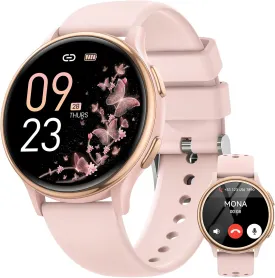 2025 Smart Watches for Women Men [Make Call/Answer/400 Watch Faces] Android Phones & iPhone Compatible, Fitness Tracker Watch for Women Activity Trackers and SmartWatch Fitness Smart Watch,3 Band Pink