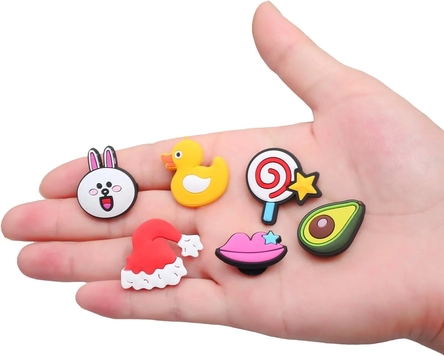 30,50,100,125 pcs PVC Random Different Shape Shoe Charms for Shoe Decoration