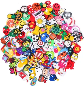 30,50,100,125 pcs PVC Random Different Shape Shoe Charms for Shoe Decoration