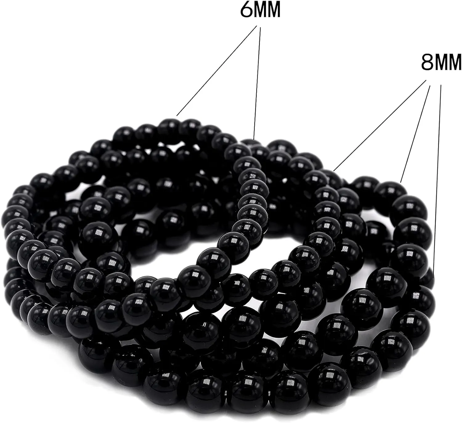 5 Pcs Faux Pearl Bracelet Set for Women Beaded Stretch Strand Bracelets for Bridesmaid,Bridal,Party Jewelry
