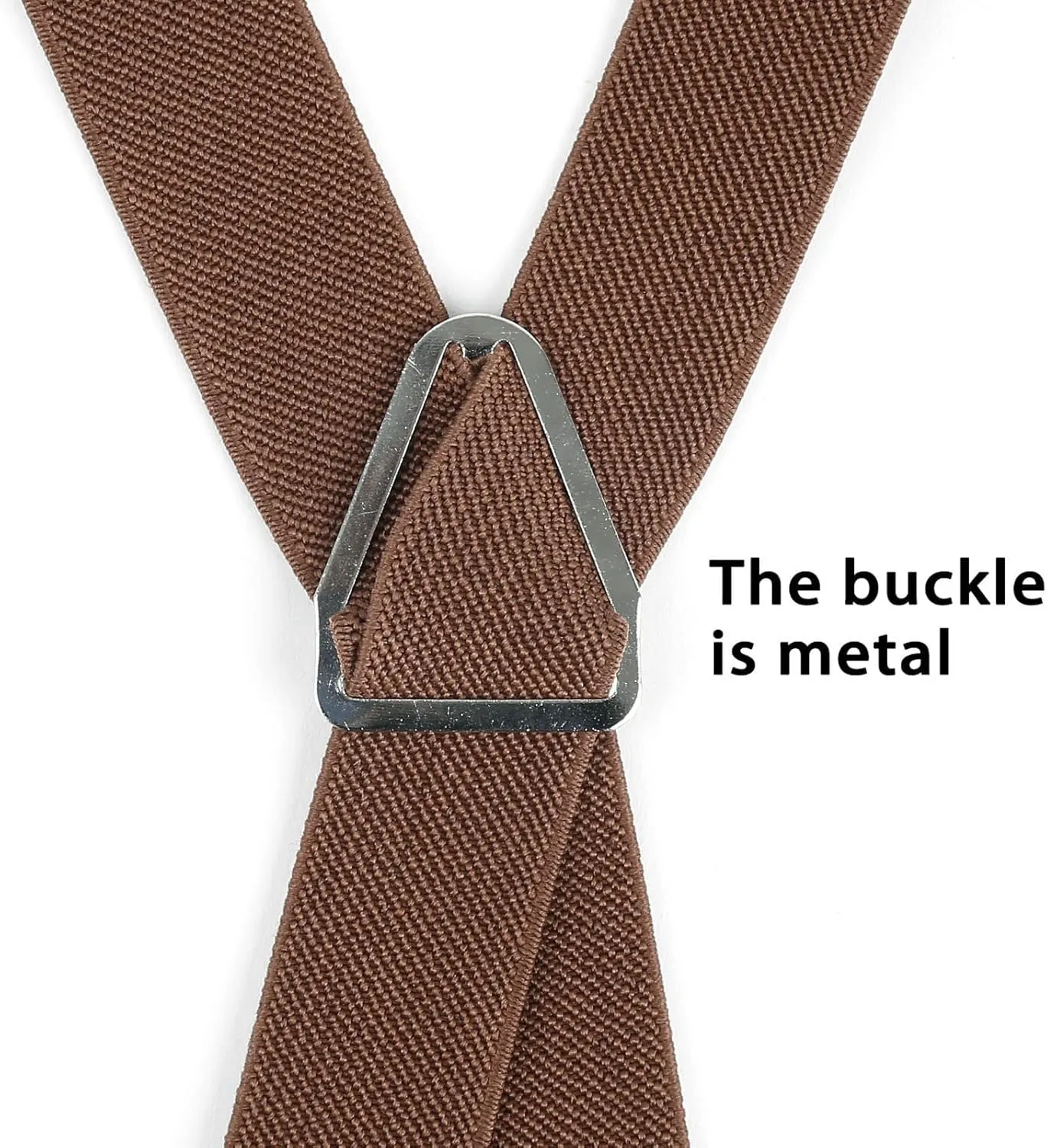 Alizeal Men's 4 Clips X-Back Solid Suspenders Pre Tied Bow Tie Set Elastic Adjustable Braces