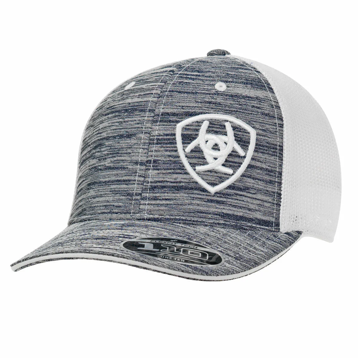 Ariat Flexfit 110 Technology Grey Heather Front Cap by M&F 1504905