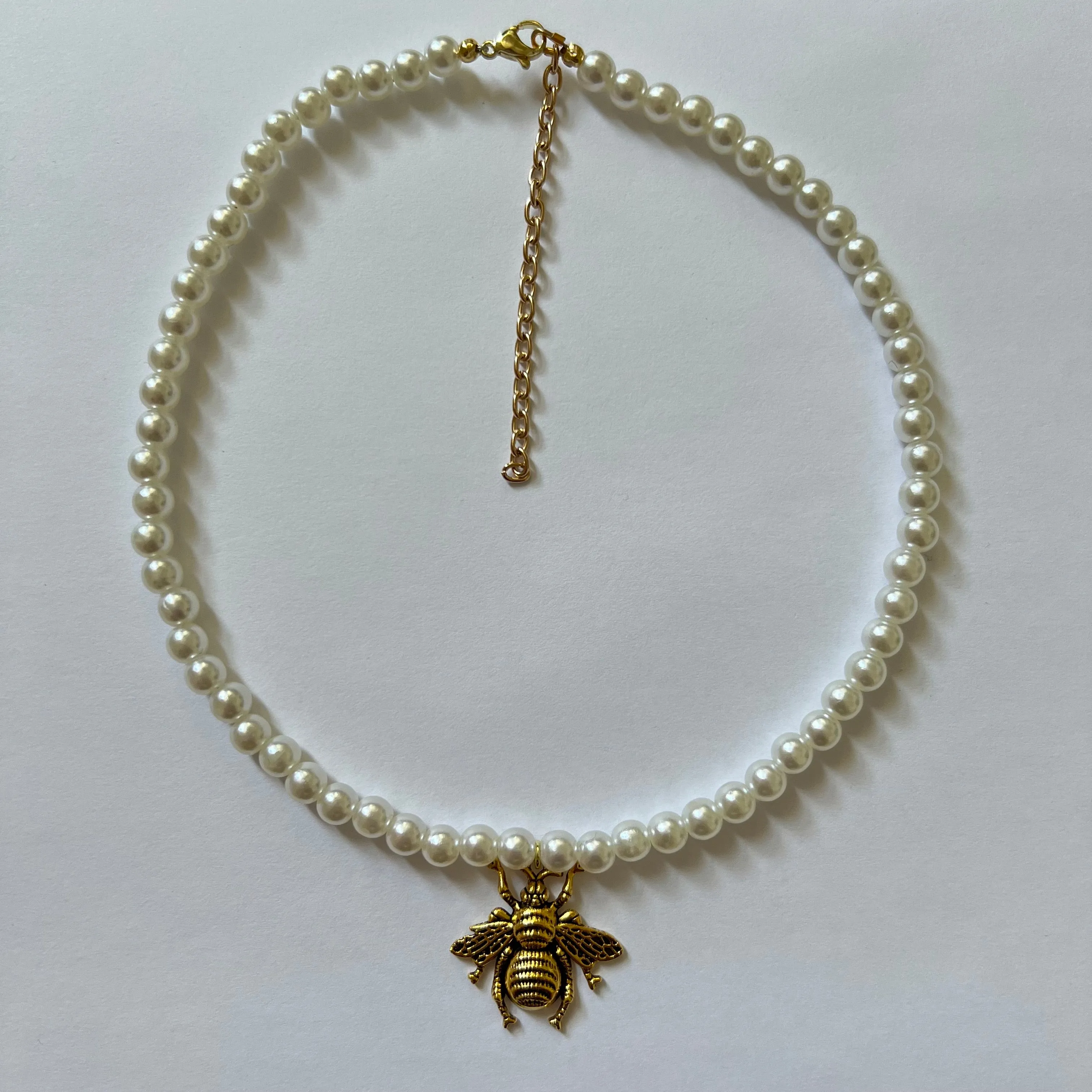 Bee Pearl Necklace