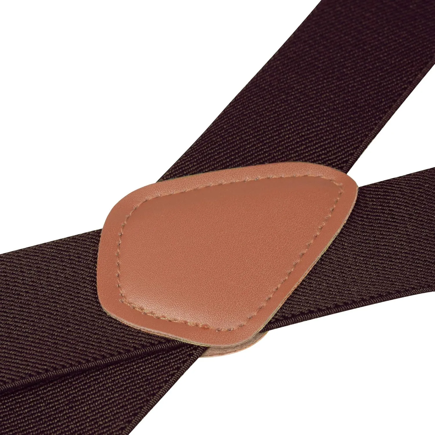 Buyless Fashion Suspenders for Men - 48" Elastic Adjustable Straps 1 1/4" - X Back