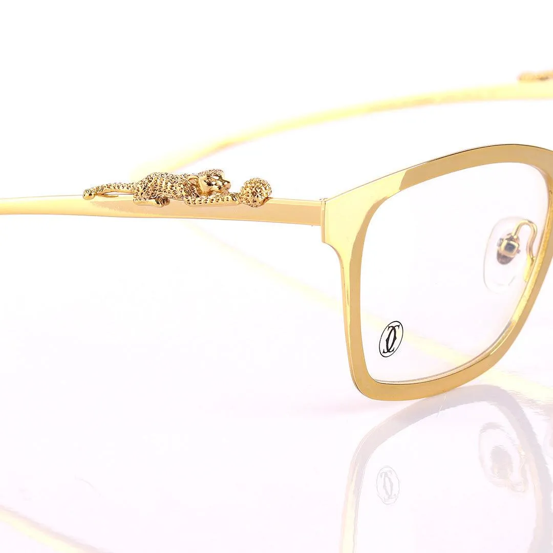 Cartier Vintage Metal Frame Gold Hingeless Sunglasses