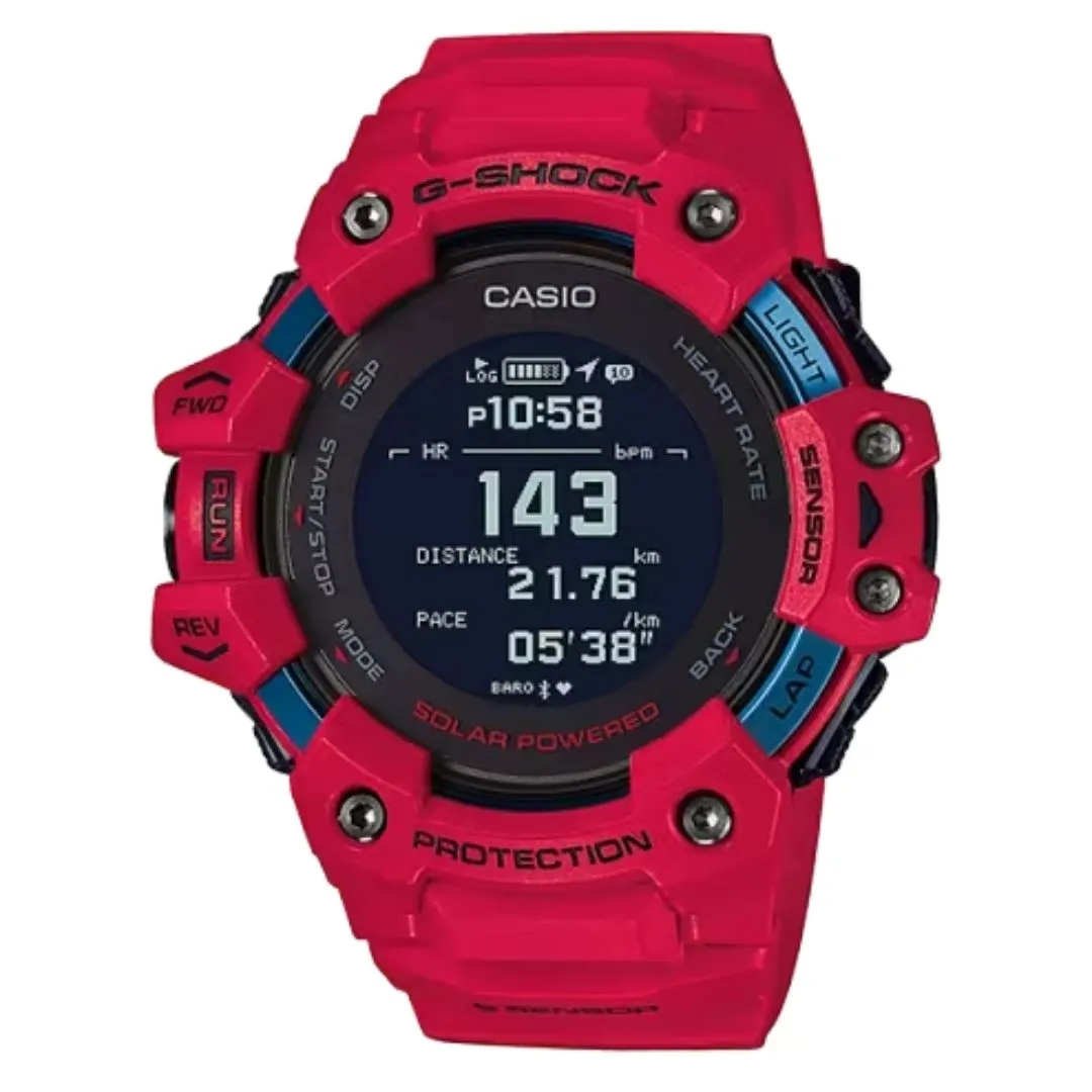 CASIO G-SQUAD GBD-H1000 Series Red Watch GBD-H1000-4PR