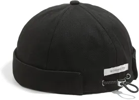 Croogo Brimless Docker Cap - Rolled Cuff Harbour Hat Unisex Skull Sailor Fisherman No Visor Cool Beanie Watch Cap