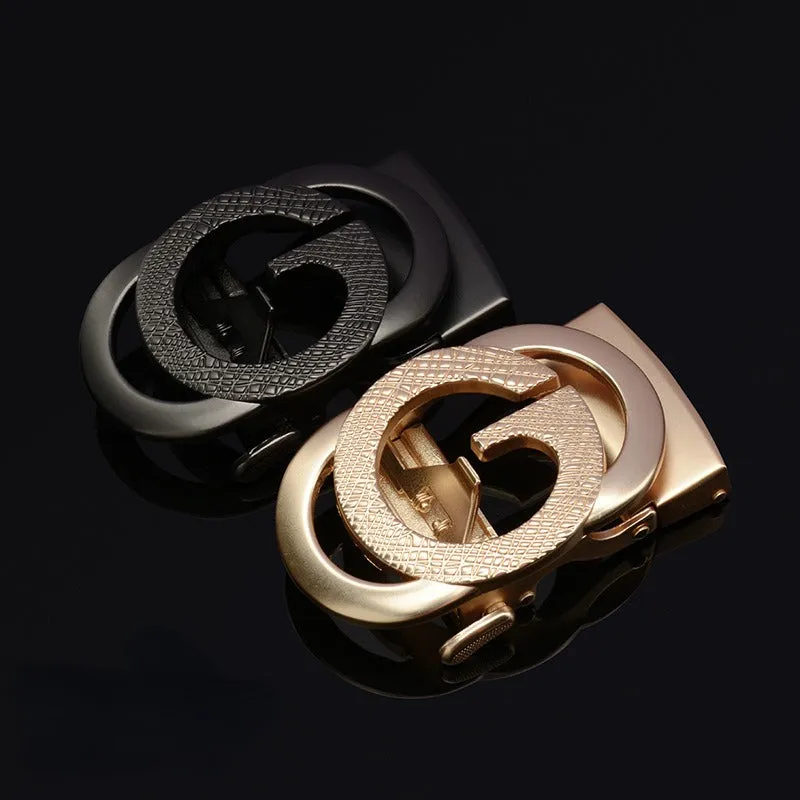 Designer Automatic Buckle Alloy With Letter G Belt For Men's-JonasParamount