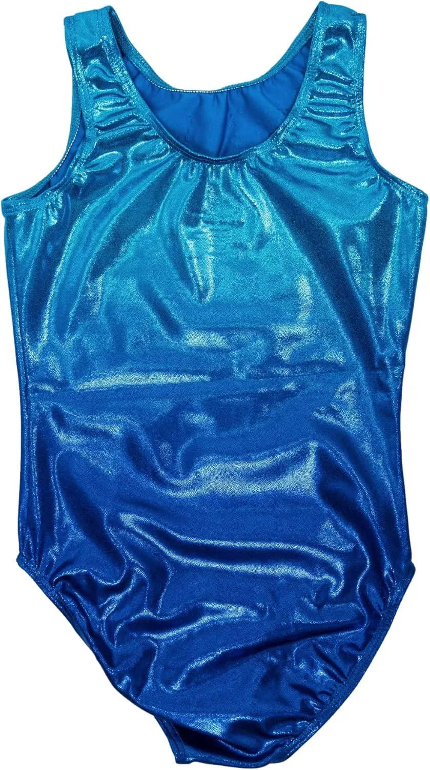 Destira Gymnastics Leotards for Girls - Premium Hologram Fabric w/Dazzling Rhinestone Crystals - Dance, Cheer, Yoga, & More