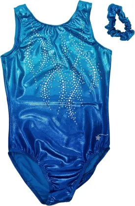 Destira Gymnastics Leotards for Girls - Premium Hologram Fabric w/Dazzling Rhinestone Crystals - Dance, Cheer, Yoga, & More