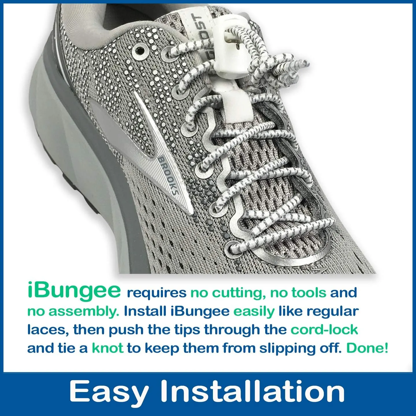 (Elastic No Tie Shoelaces (Made in the USA)