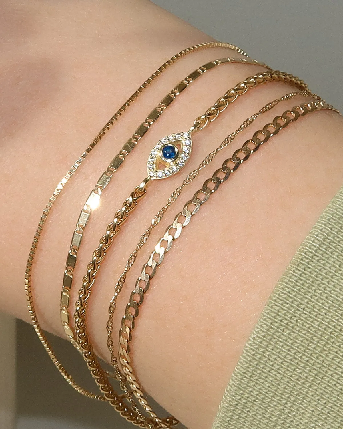 Evil Eye Bracelet | Sapphire