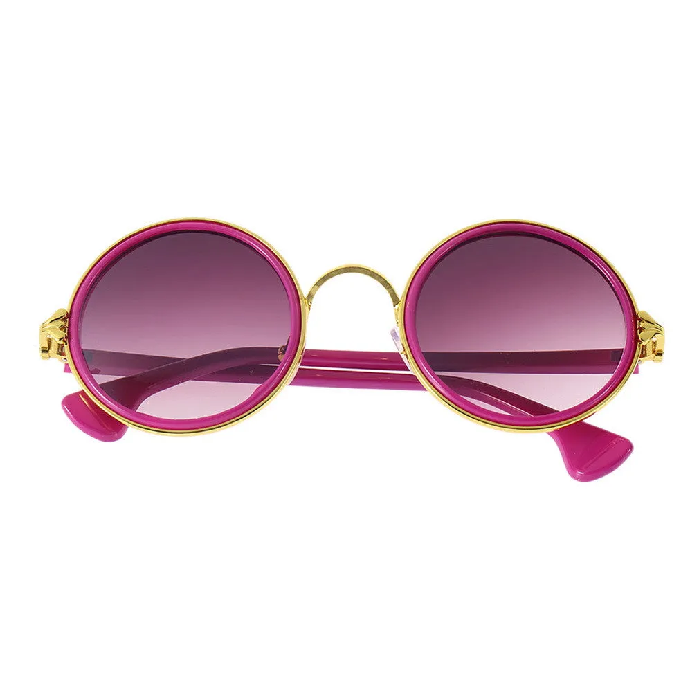 Fashion Brazil illesteva Sunglasses Round Vintage Retro Style Classical Metal Frames Eyewear sun glasses