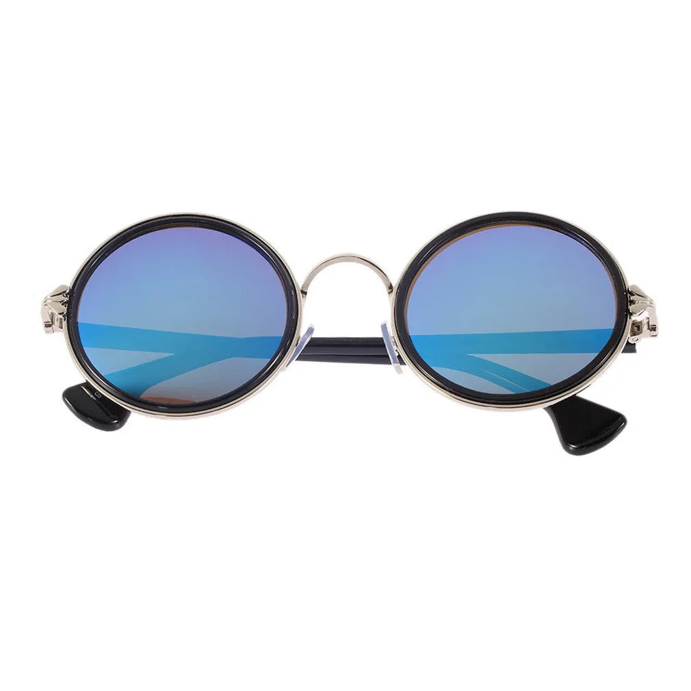Fashion Brazil illesteva Sunglasses Round Vintage Retro Style Classical Metal Frames Eyewear sun glasses