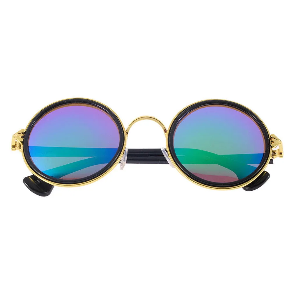 Fashion Brazil illesteva Sunglasses Round Vintage Retro Style Classical Metal Frames Eyewear sun glasses