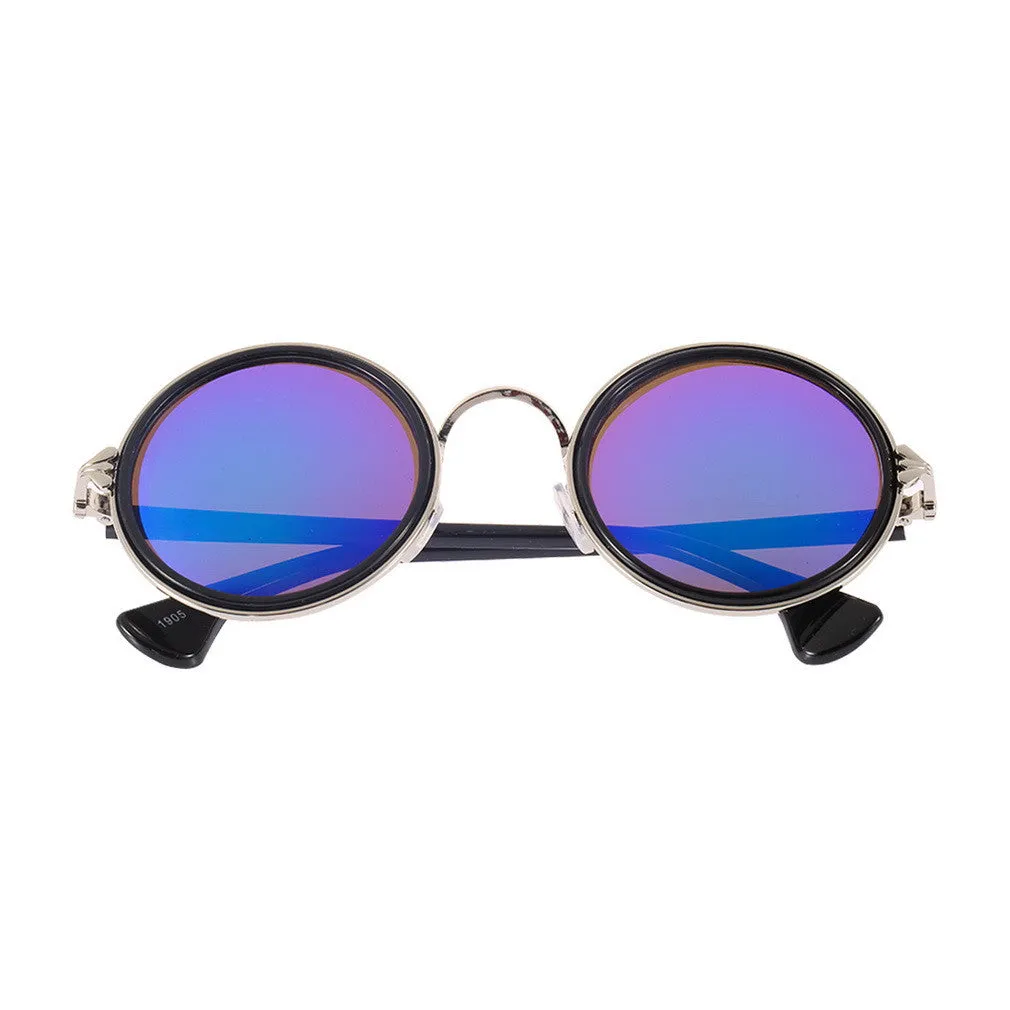 Fashion Brazil illesteva Sunglasses Round Vintage Retro Style Classical Metal Frames Eyewear sun glasses