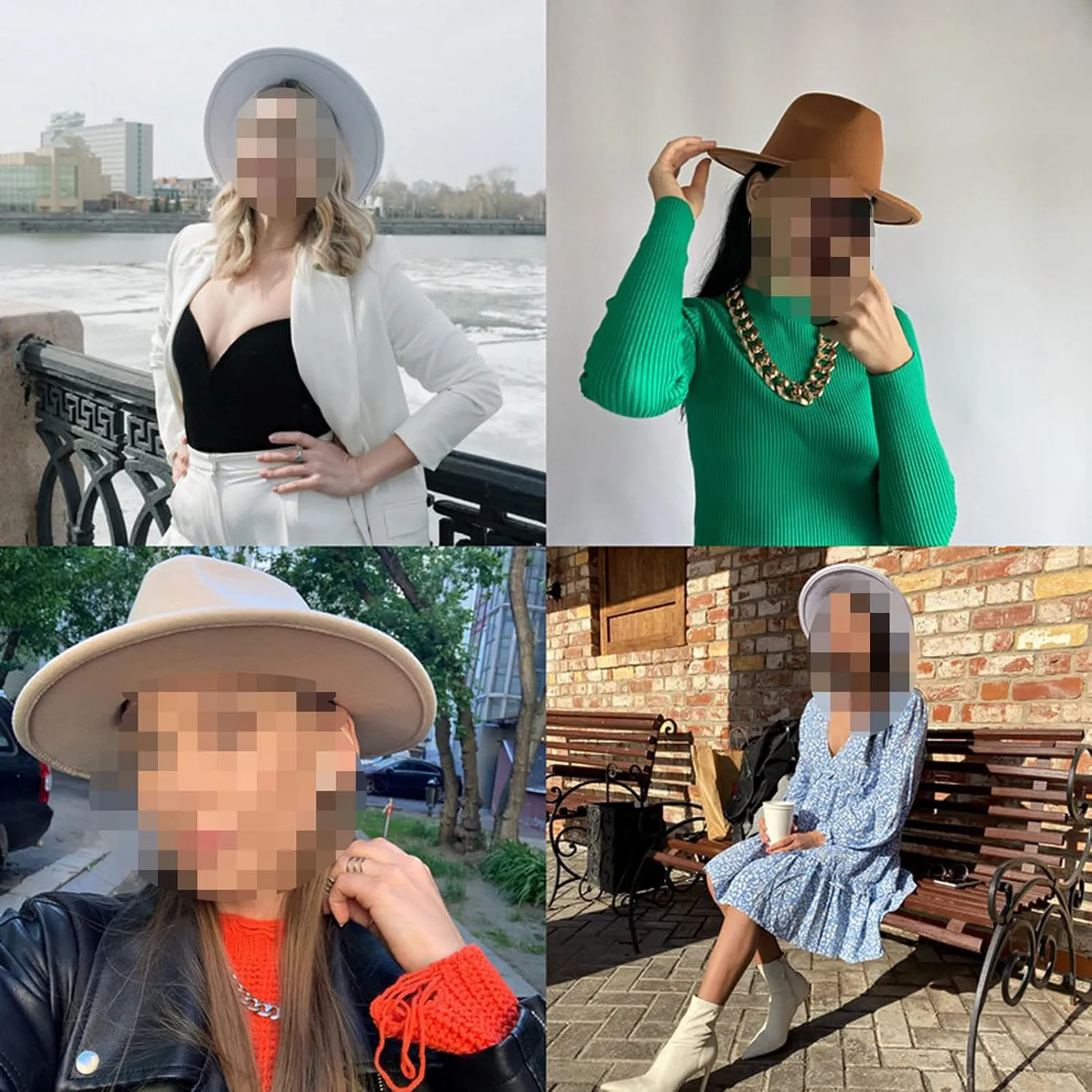 Fedora Hat Women Hat Winter Luxury Man Hats for Women