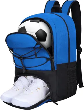 Goloni Soccer Backpack,Soccer Bag with Ball Holder & Shoe Compartment,Large Sports Bag for Basketball, Volleyball,Football