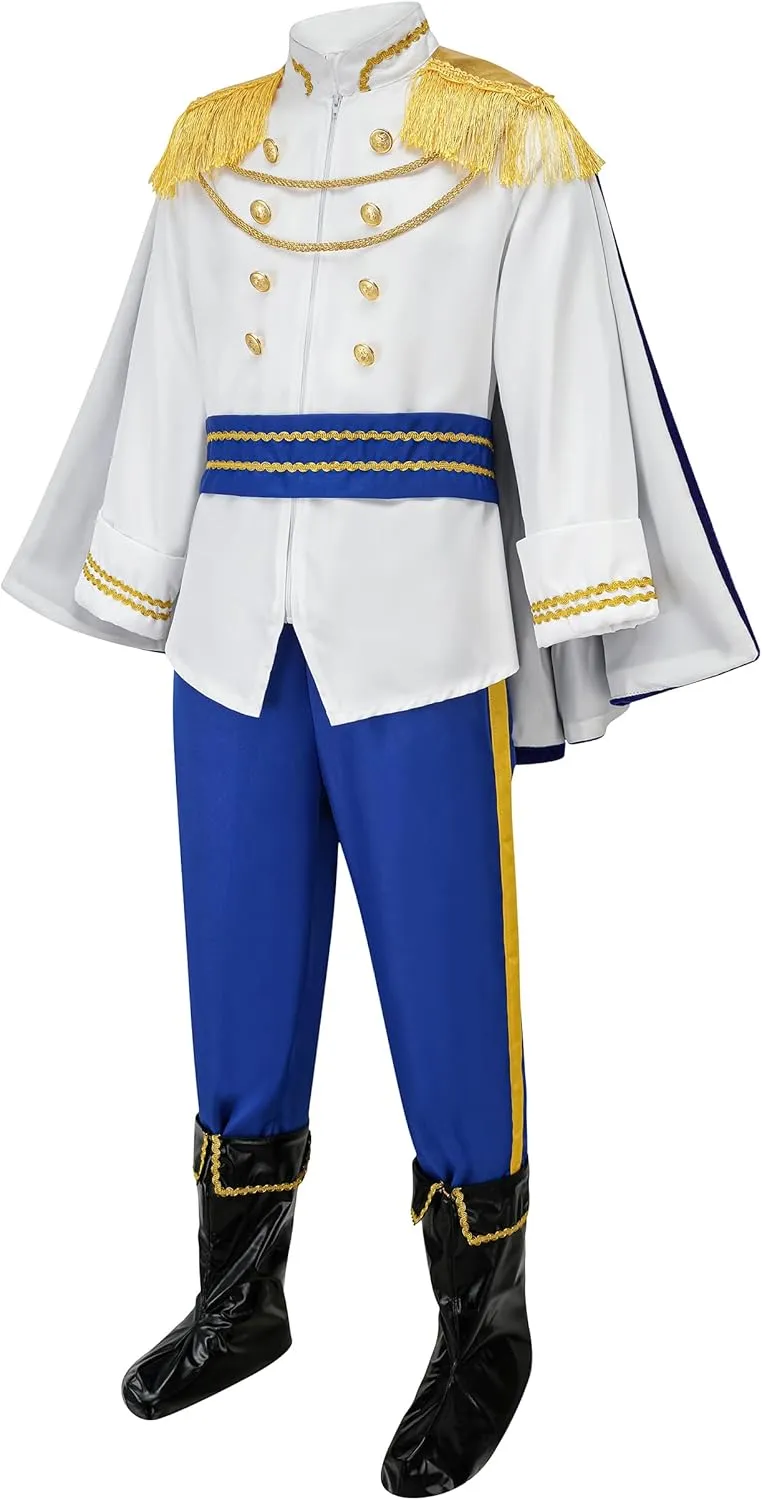 GZ-LAOPAITOU Boys Prince Charming Costume - Royal Outfit for Kids Birthday, Halloween Cosplay Dress Up
