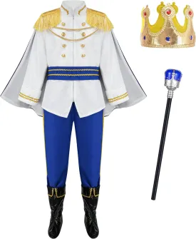 GZ-LAOPAITOU Boys Prince Charming Costume - Royal Outfit for Kids Birthday, Halloween Cosplay Dress Up