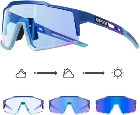 KAPVOE Photochromic Cycling Glasses MTB Clear Mountain Bike Transition Bicycle Sunglasses for Men Women - K9022