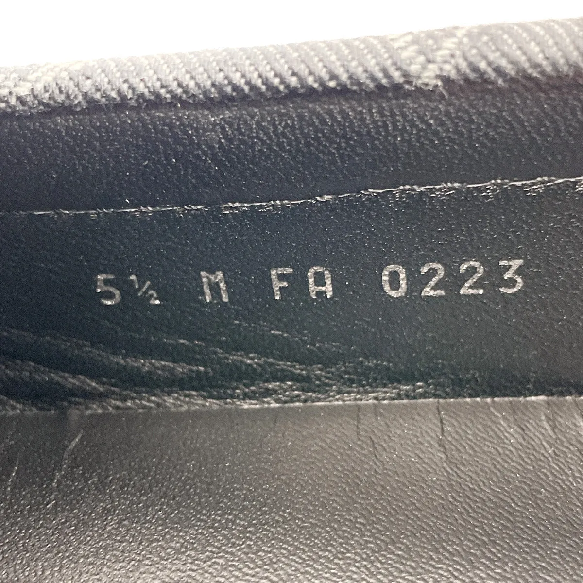 LOUIS VUITTON loafers 1ABF5H Monogram denim black Driver Line 5 1/2