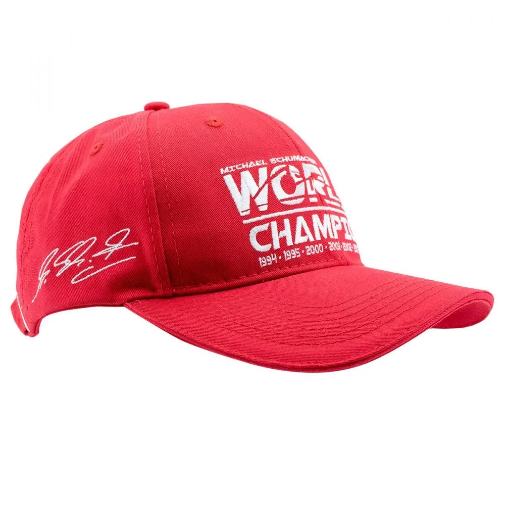 Michael Schumacher Kids Baseball Cap, world Champion,  Red, 2018