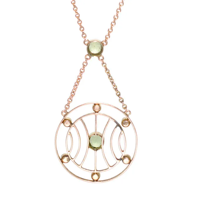 Peridot & Pearl Necklace