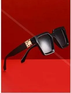 Rectangular Sunglasses (For Men & Women, Black, Black)