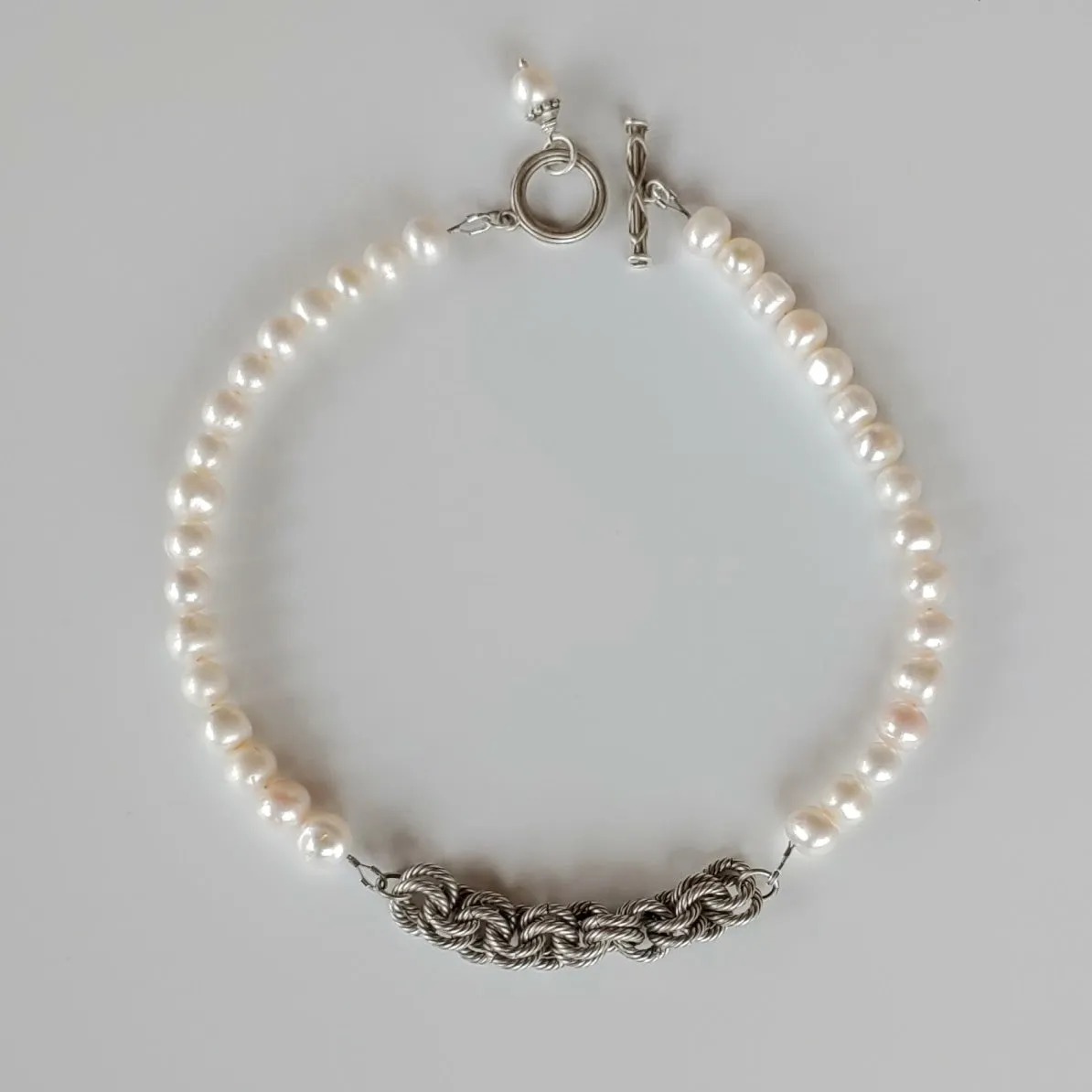 Reversible Pearl Necklace