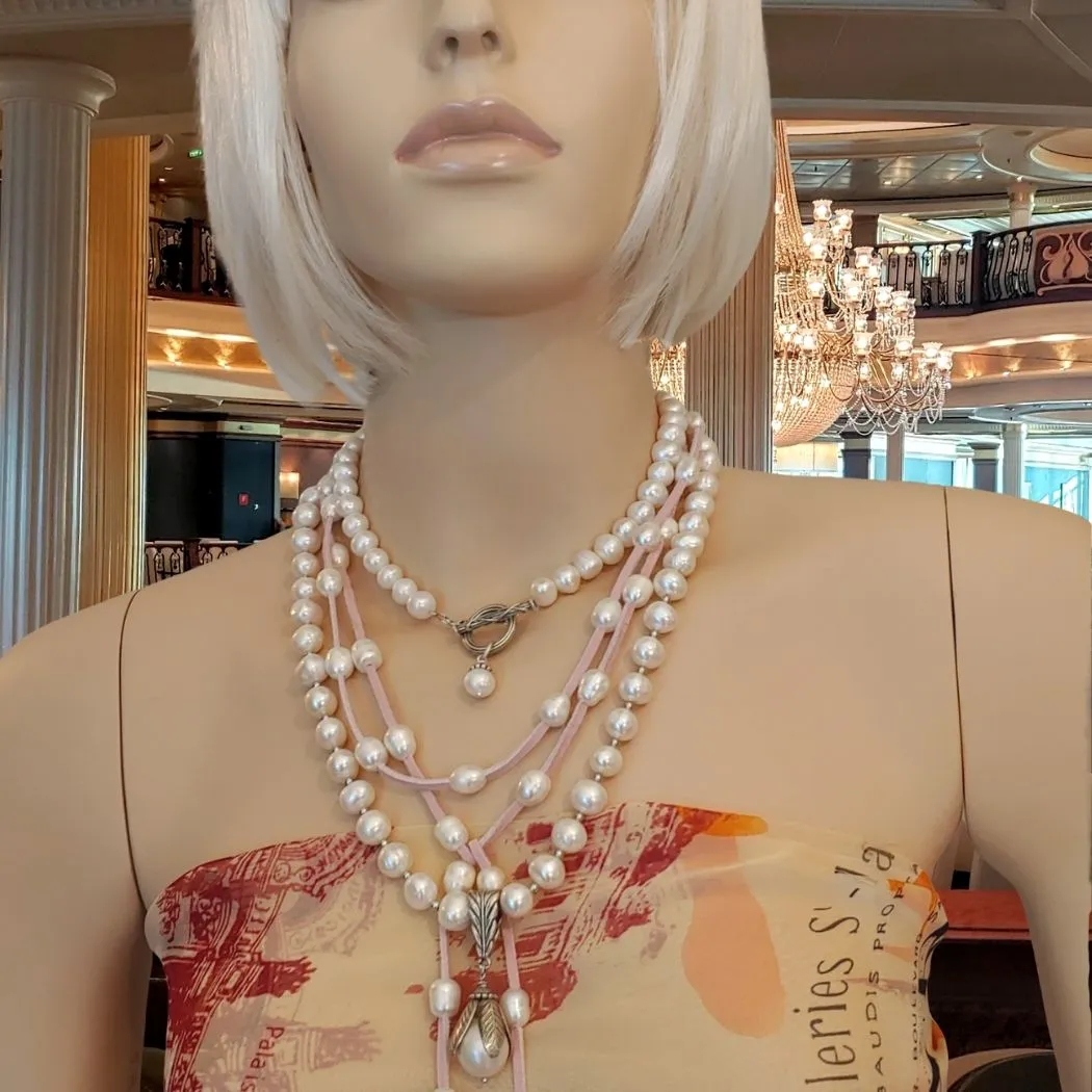 Reversible Pearl Necklace