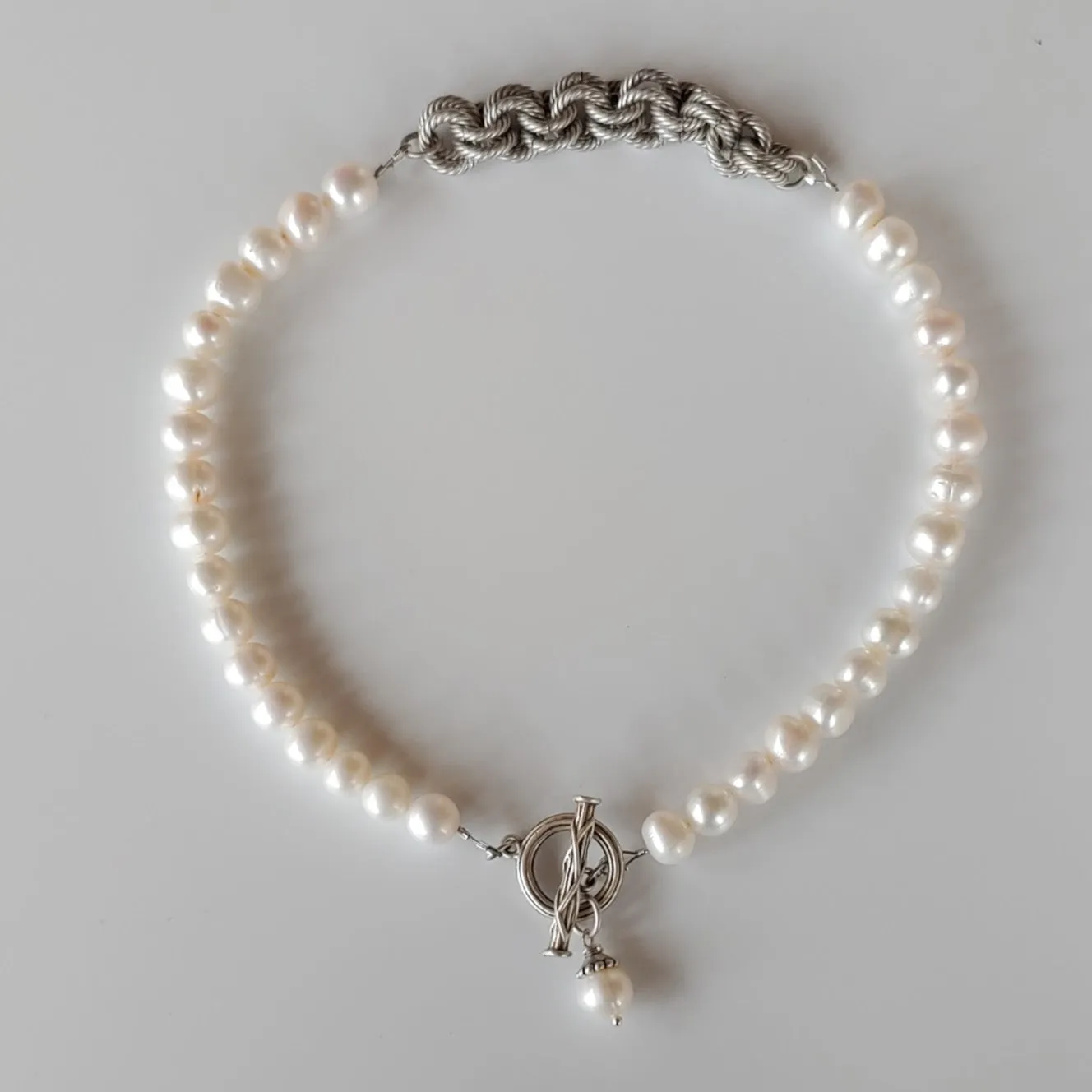 Reversible Pearl Necklace