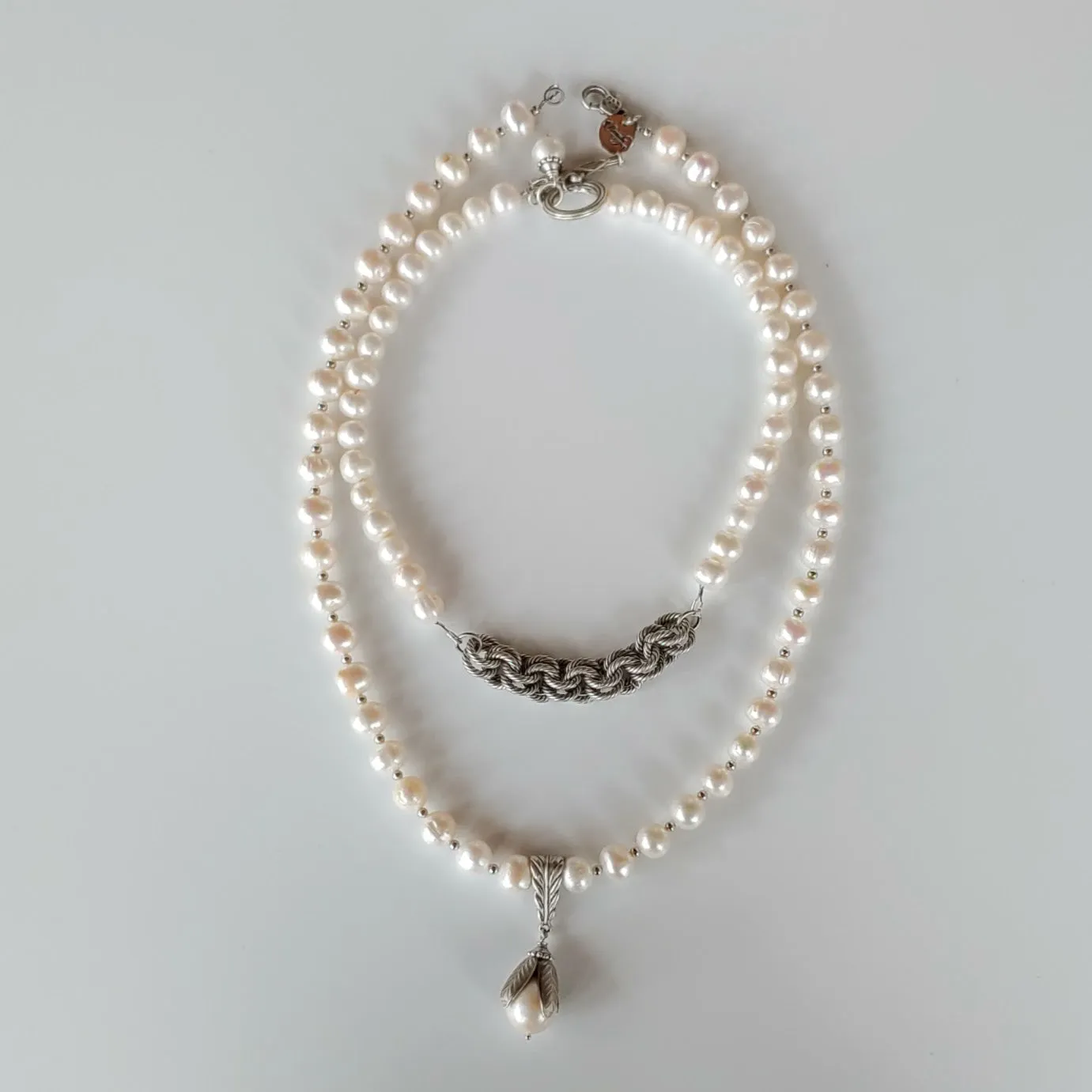 Reversible Pearl Necklace