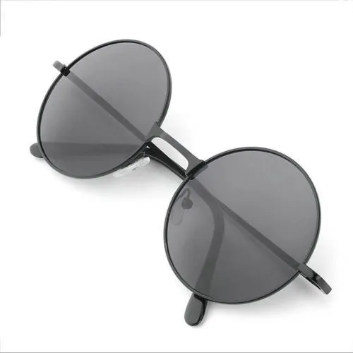 Round John Lennon Sunglasses Brown Lenses Gold Frames Or Black Lenses Black Frames Hippie Woodstock Festival or Steampunk Eyewear