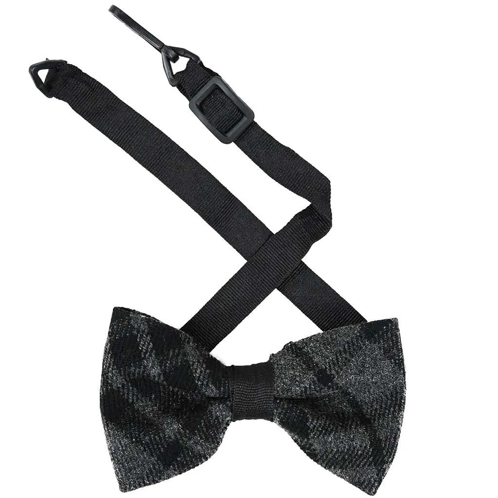 Scottish Bow Tie Tartan Grey Watch