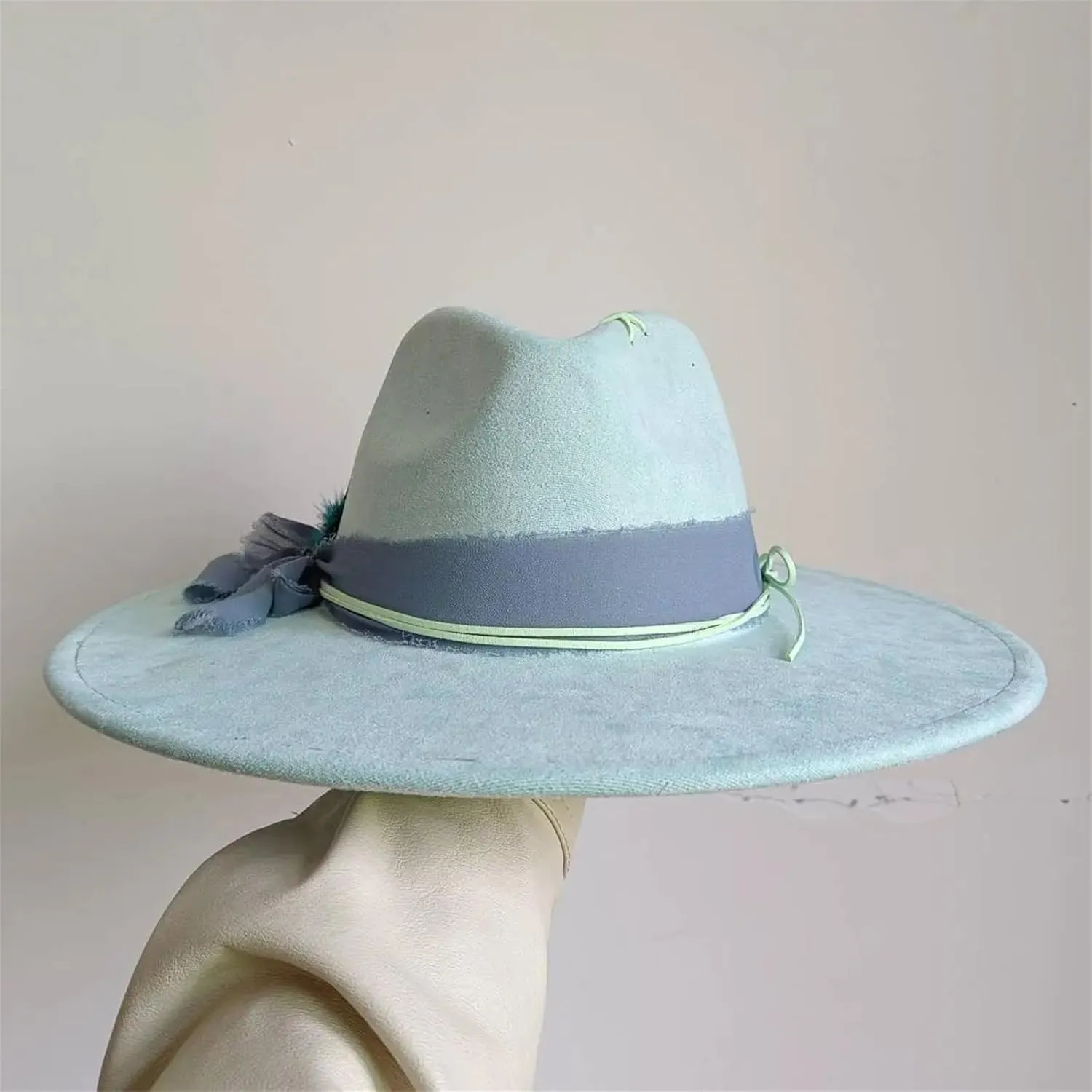 Seasons Hat Brim Imitation Wide Brim Jazz Fedora Women's Sombrero