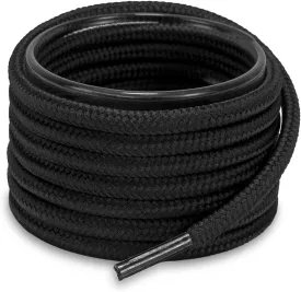 Shoemate Solid Color Round Shoe Laces for Sneakers, Boots and Athletic Shoes, Shoe Strings