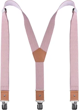 Suspenders for Men Adjustable Y Back Elastic with Strong Clips