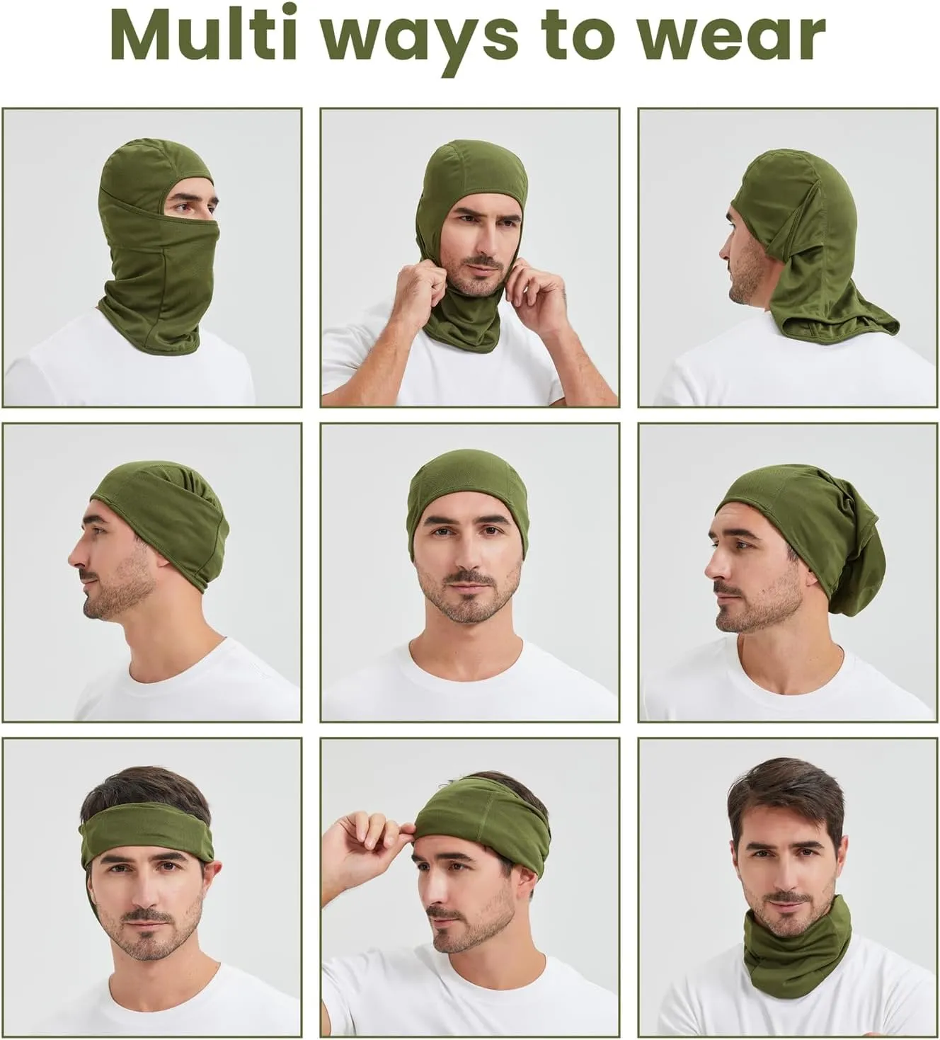 TopTie Breathable Balaclava, Mesh Cooling Full Cover Balaclava for Men Women Cycling Motorcycle Helmet Liner