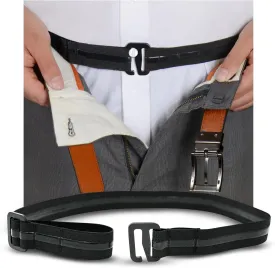 Tuck-It Belt Style Shirt Stay for Men Police and Military from Shirt Stay Plus (Made in USA -Standard Size)(Select Series)
