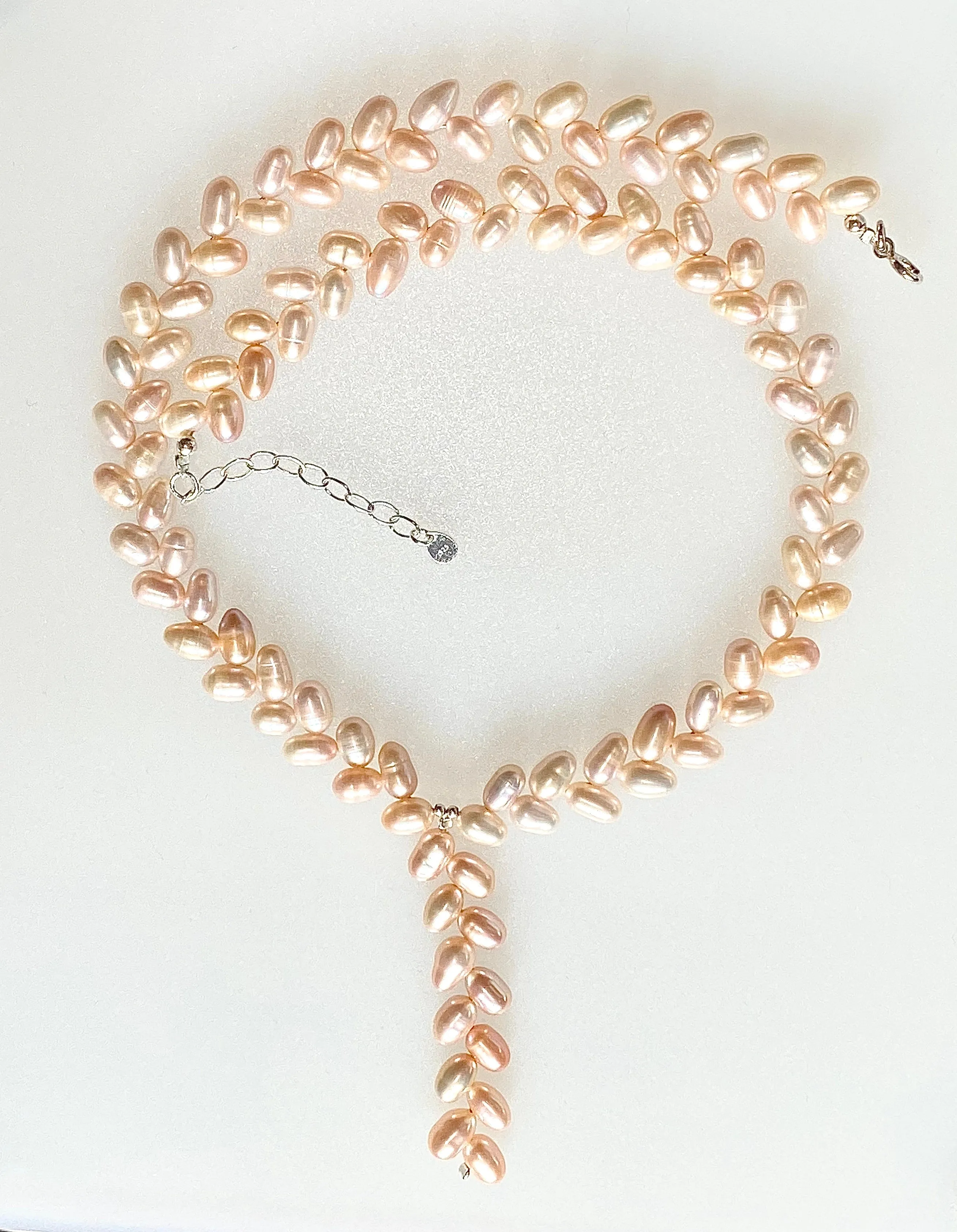 Wheat Shaped Pearl Necklace