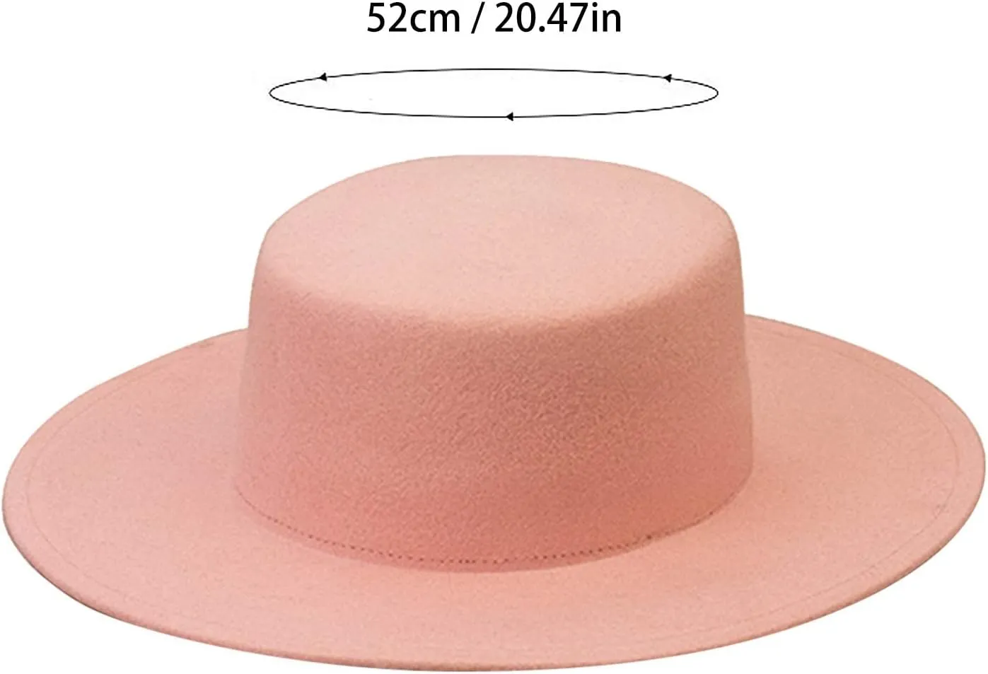 Women Lady Retro Wide Brim Floppy Panama Hat Belt Buckle Wool Fedora Hat Fedora Hats for Women Fashionable