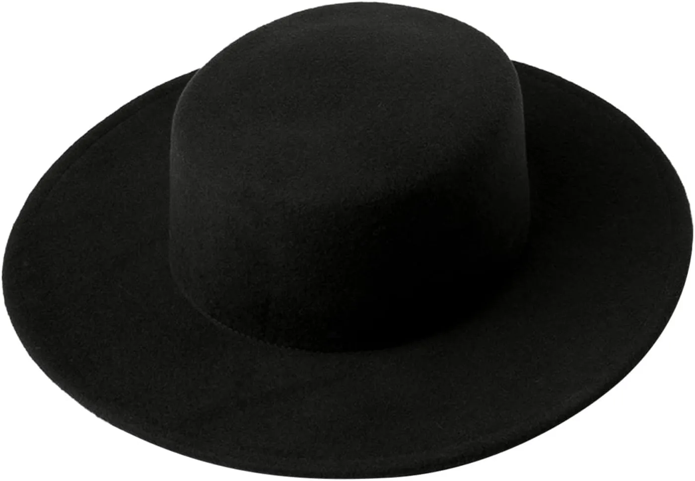 Women Lady Retro Wide Brim Floppy Panama Hat Belt Buckle Wool Fedora Hat Fedora Hats for Women Fashionable