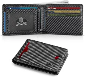 Zitahli Mens-Wallet-Slim-Leather-RFID Blocking Wallet for Men Minimalist Bifold Credit Card Holder with Gift Box